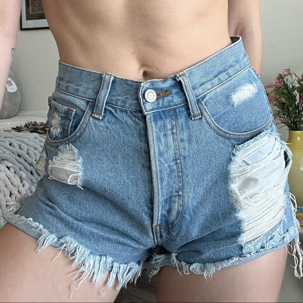 Brandy Melville/John Galt Cheeky Denim Shorts